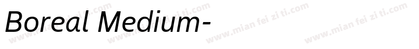 Boreal Medium字体转换